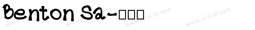 Benton Sa字体转换
